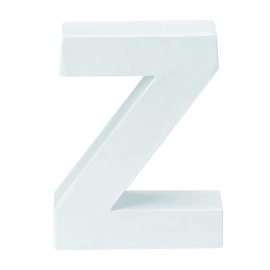 Lettres en carton Z 10x3,5cm